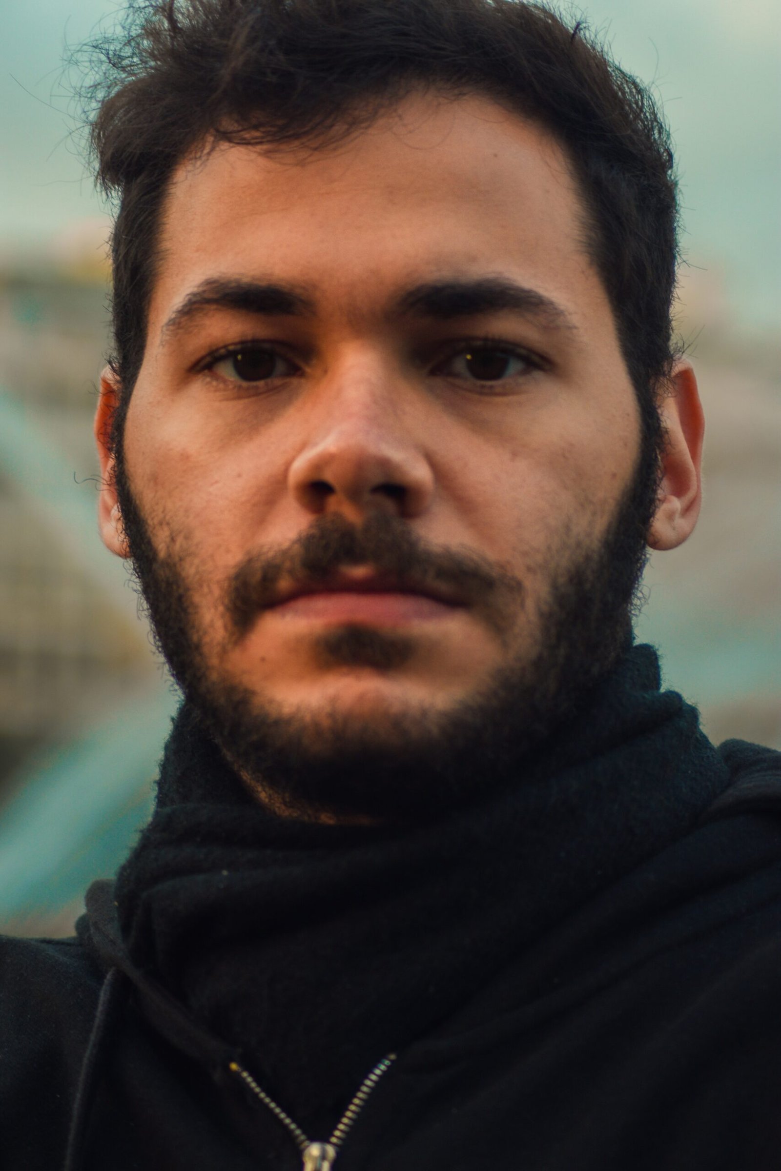 man in black hoodie during daytime